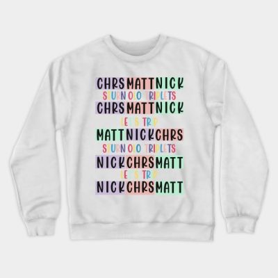 Sturniolo Triplets Lets Trip Chris Matt Nick Crewneck Sweatshirt Official Sturniolo Triplets Merch