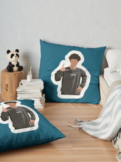 Matt In A Bones Crew - Sturniolo Triplets Throw Pillow Official Sturniolo Triplets Merch