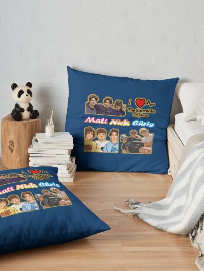 Sturniolo Triplets Let_S Trip Matt Nick Chris Pack Throw Pillow Official Sturniolo Triplets Merch