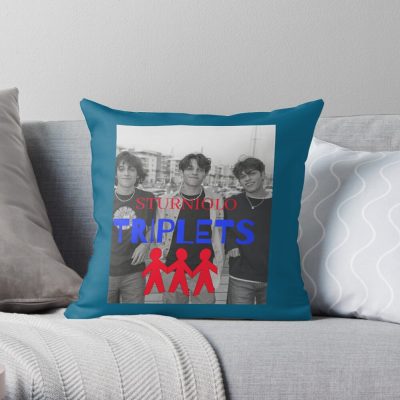 Sturniolo Triplets Family Throw Pillow Official Sturniolo Triplets Merch