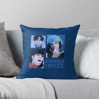 Sturniolo Triplets Vintage Throw Pillow Official Sturniolo Triplets Merch