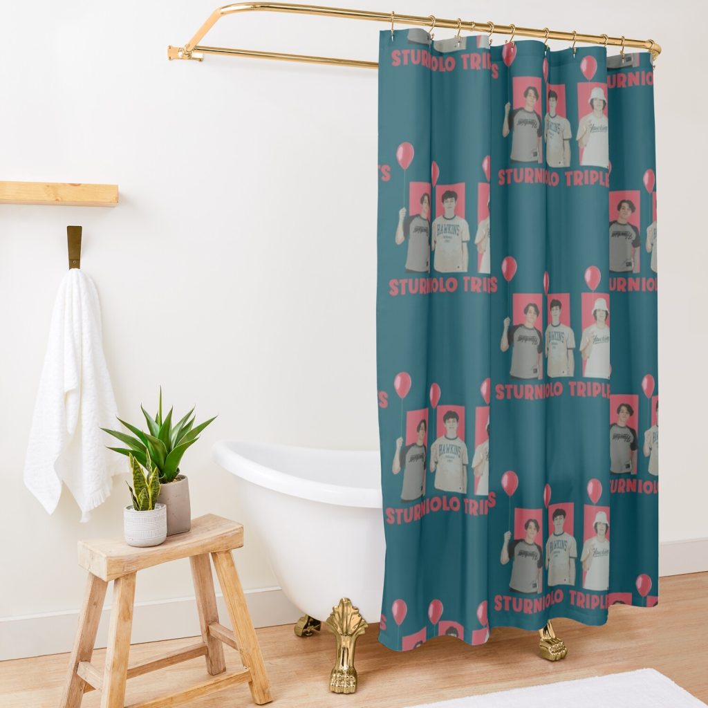 Sturniolo Triplets Balloon Shower Curtain Official Sturniolo Triplets Merch