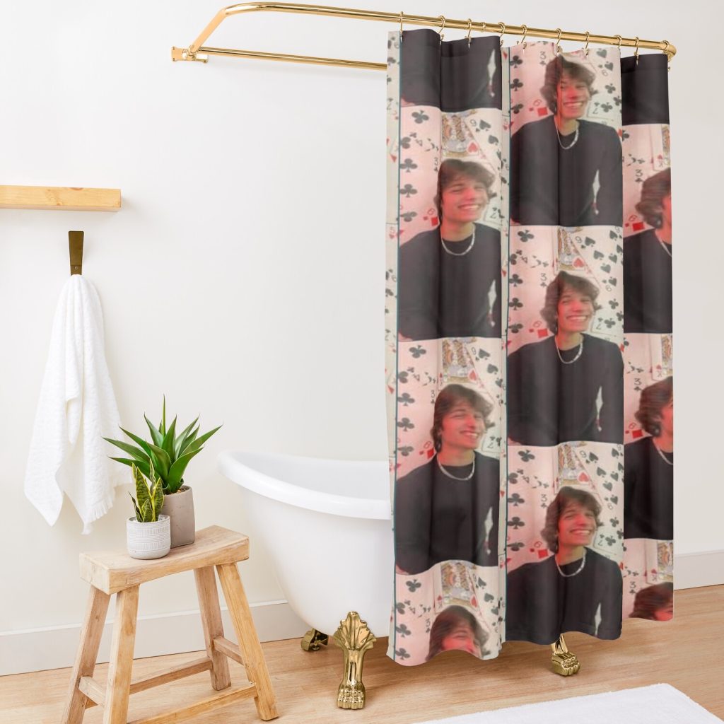 Sturniolo Triplets Tick Tock Shower Curtain Official Sturniolo Triplets Merch