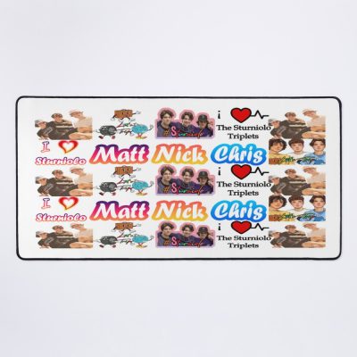 Sturniolo Triplets Pattern Chris Sturniolo Christopher Matt Sturniolo Matthew Nick Sturniolo Nicolas Catchphrases Quotes Mouse Pad Official Cow Anime Merch